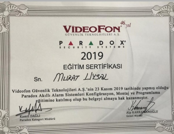 Paradox Alarm Sistemleri